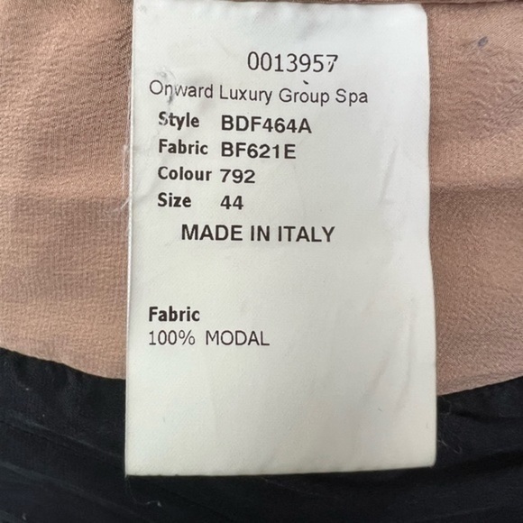 Antonio Berardi Dress Womens size 8 Black Ruffled Modal Jersey - Picture 9 of 12